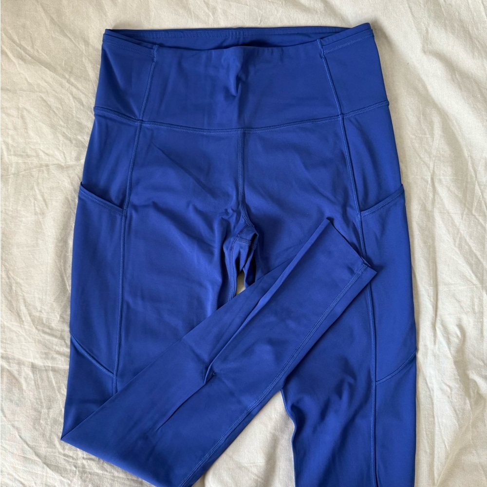 Lululemon Blue Fast and Free Leggings
